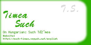 timea such business card